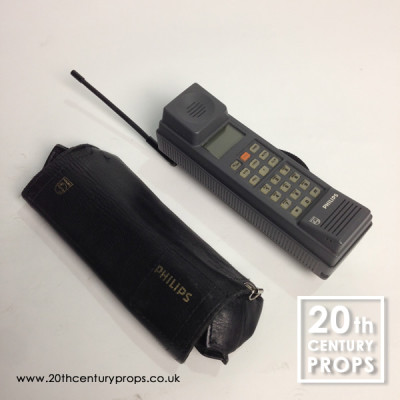 Retro Philips PCR30 Portable Cellular Mobile Brick Phone (1987) (Non Practical)