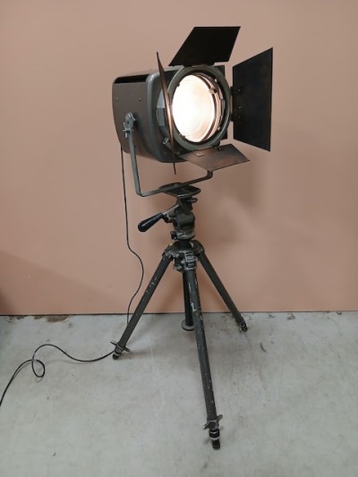 Vintage 'Strand' Electric Lamp On Adjustable Tripod (Working)