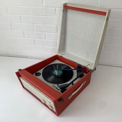 Red Vintage Record Player