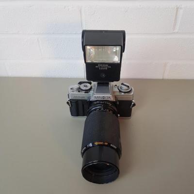 Minolta XG-M Long Lens Paparazzi Camera With Working Flash Unit   **ARCHIVED AS STOLEN**