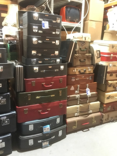 Stacks of Vintage Luggage