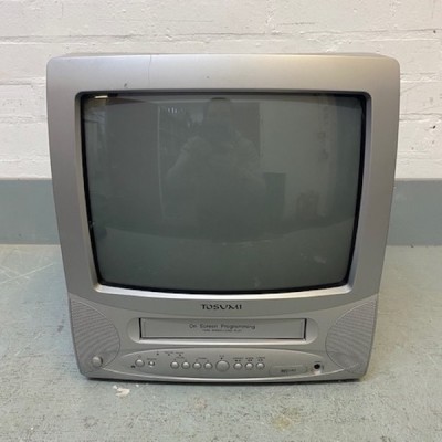 Fully Working Tosumi Colour TV With Working VHS Player (with SCART input) (13.5