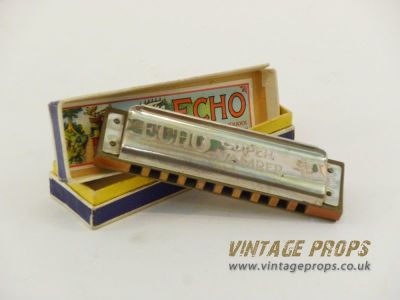 Vintage Harmonica With Box