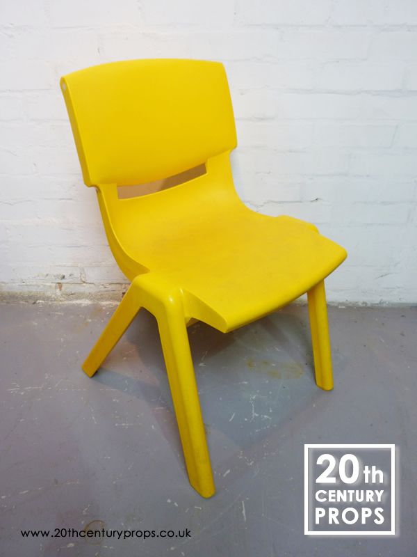 Retro Yellow Chair LONDON PROP HIRE