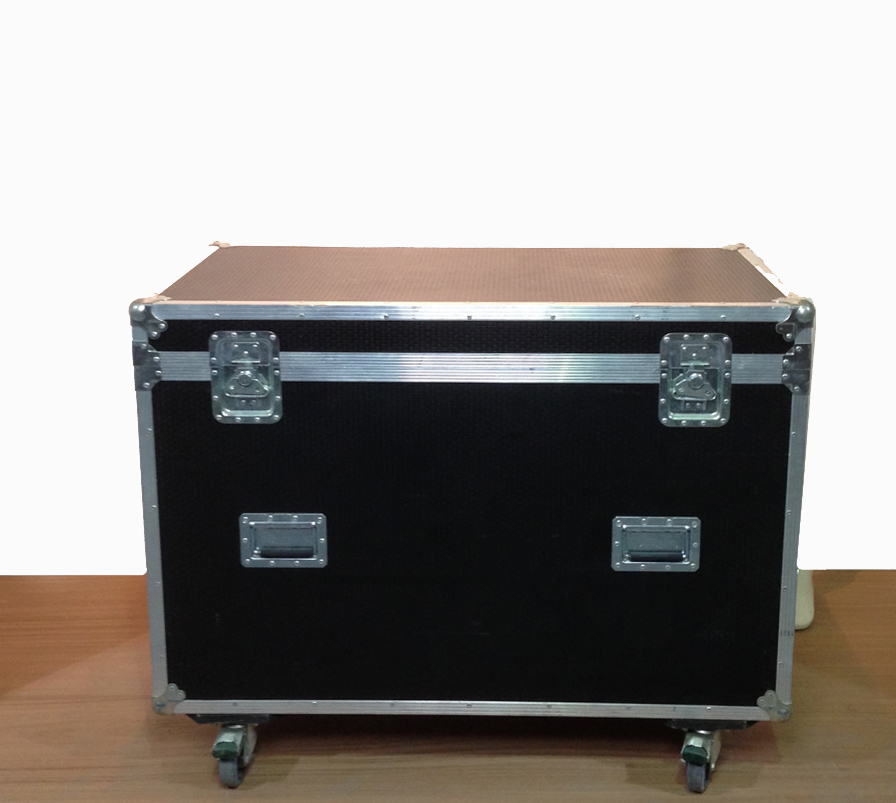 Large Black Flight Case On Wheels LONDON PROP HIRE