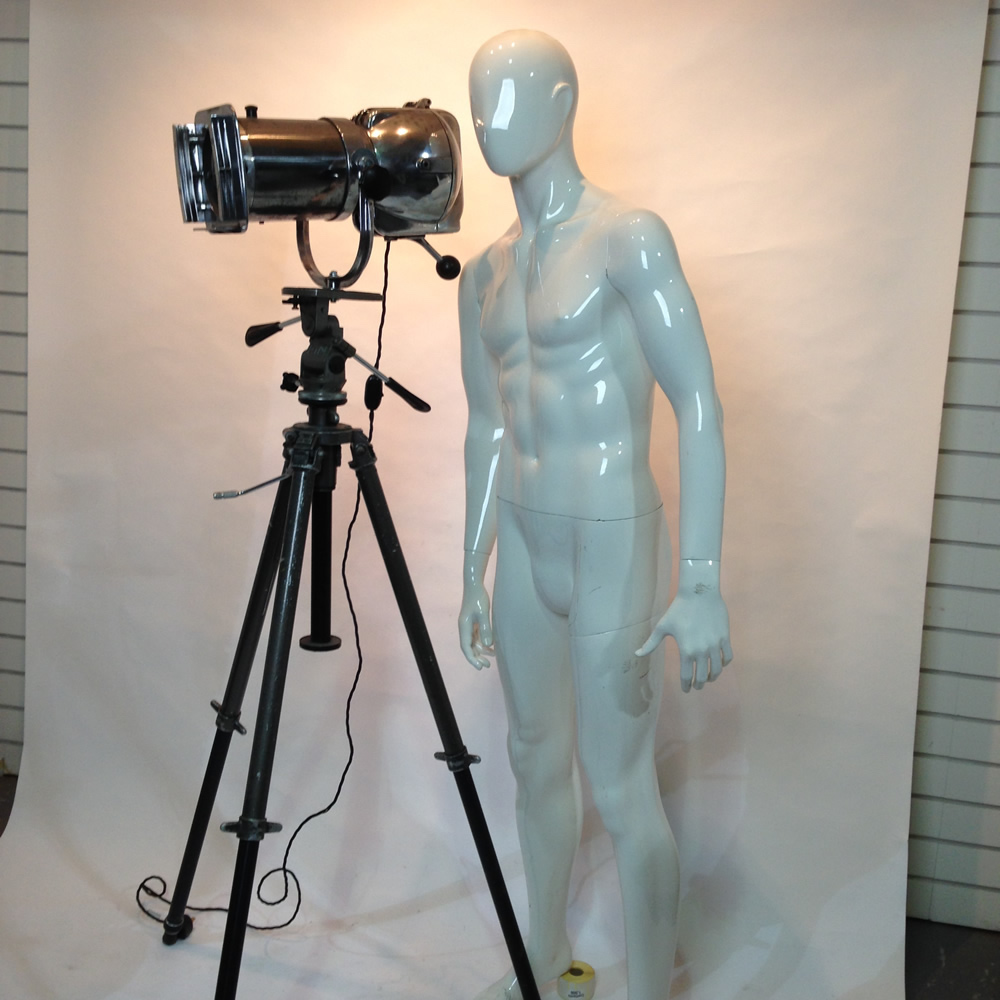 Large Chrome Spotlight | LONDON PROP HIRE