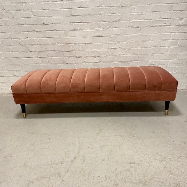 Dusky Pink Low Level Bench | LONDON PROP HIRE