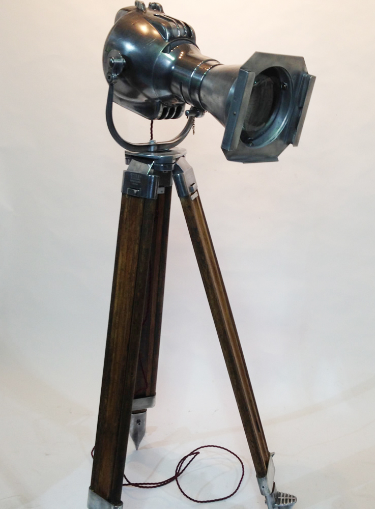 Large Chrome Spotlight LONDON PROP HIRE