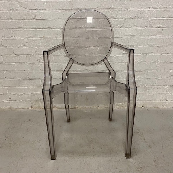 Kartell Ghost Chair Smoke (Quantity 12 available) 20th Century Props