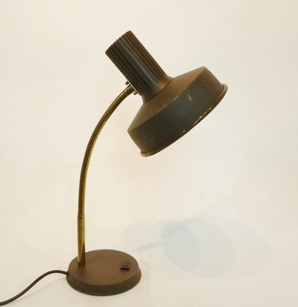 Brown Posable Desk Lamp (Working) LONDON PROP HIRE