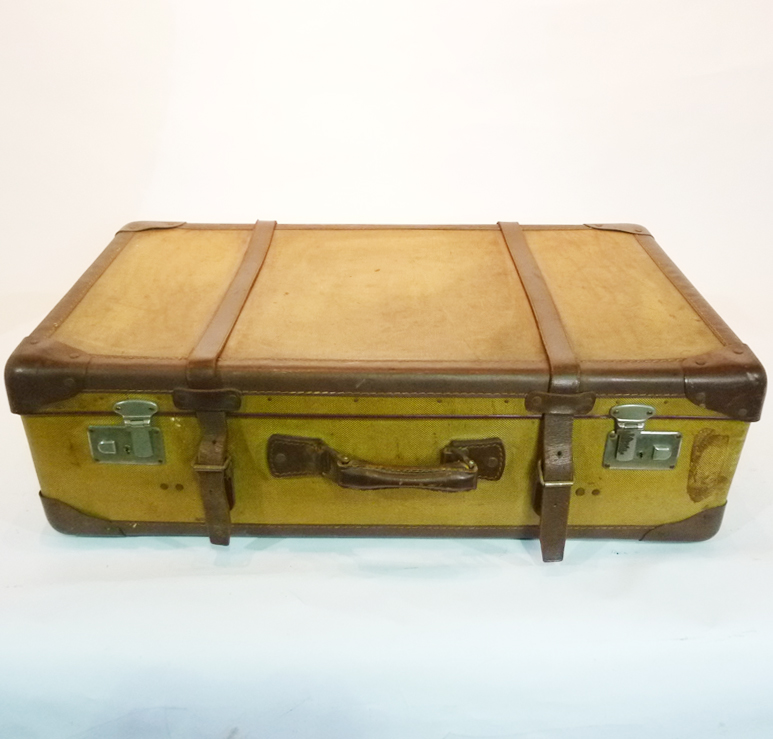 Large Yellow Suitcase LONDON PROP HIRE