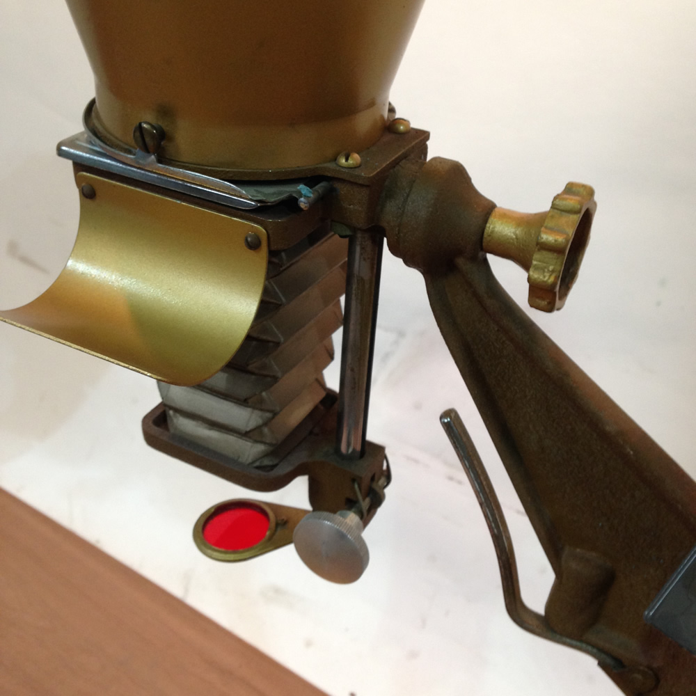 Brass Coloured Overhead Photographic Slide Projector/Enlarger (Non