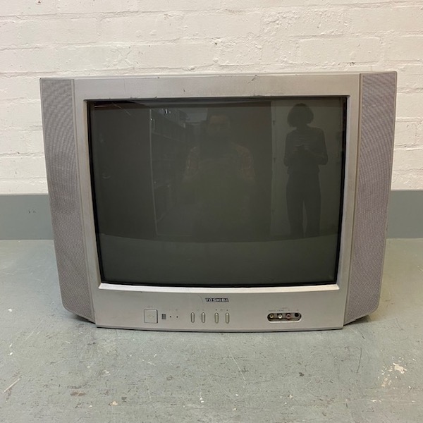 Fully Working Silver Toshiba TV (With Scart Input) | LONDON PROP HIRE