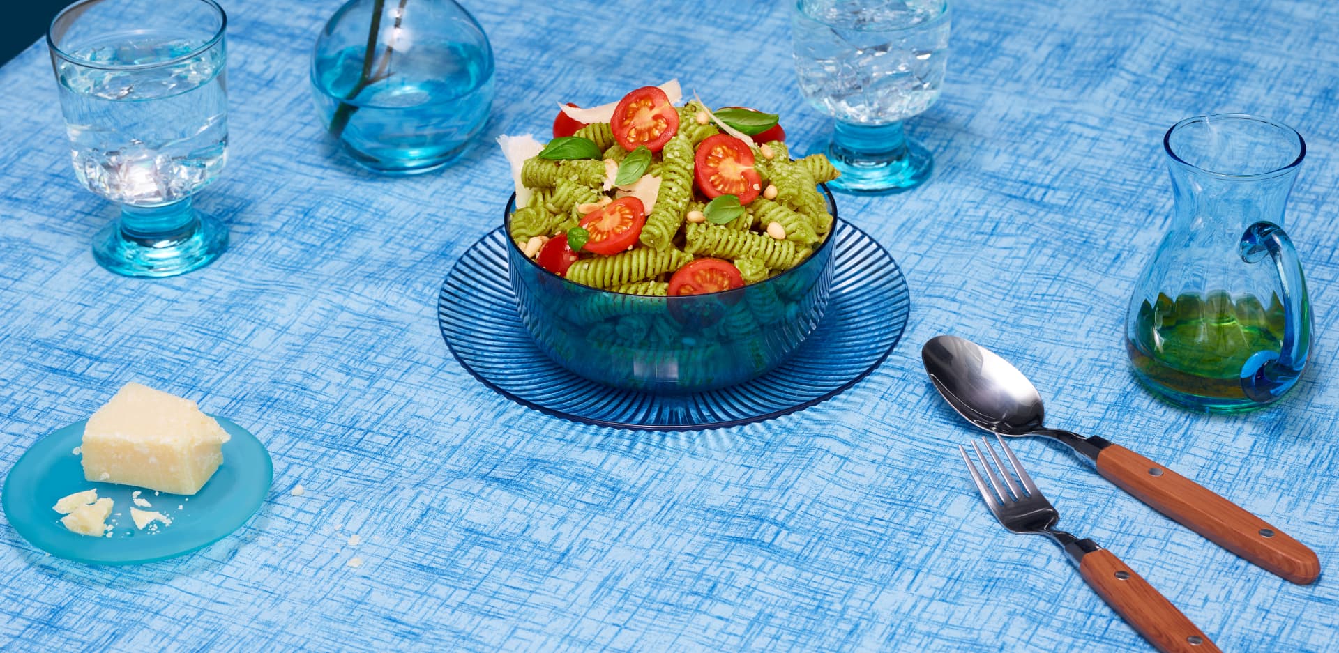 Pasta pesto salade met Looye Honingtomaten