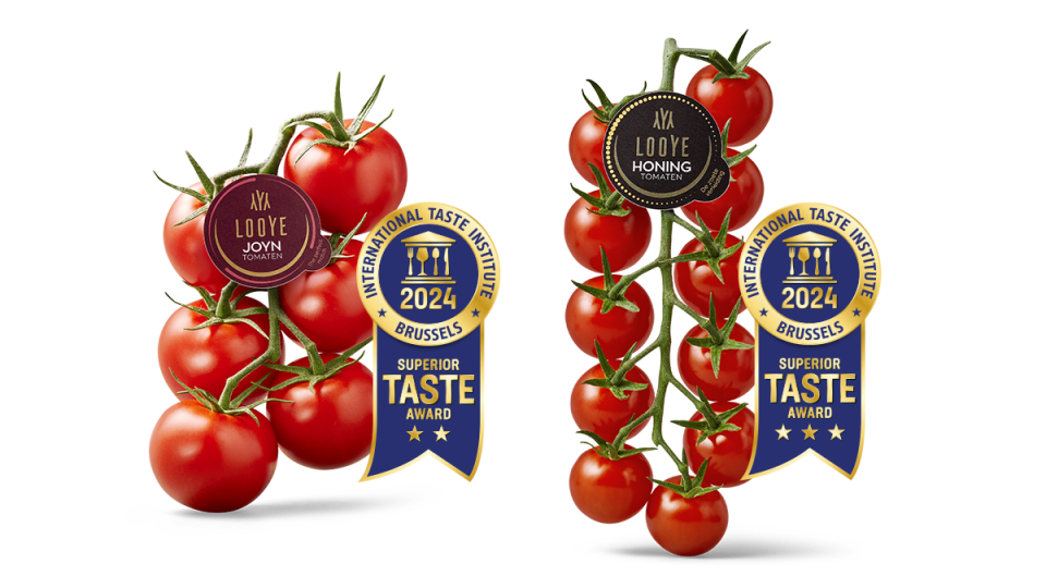 Looye Joyn tomaten en Looye Honingtomaten met Taste Award rankings