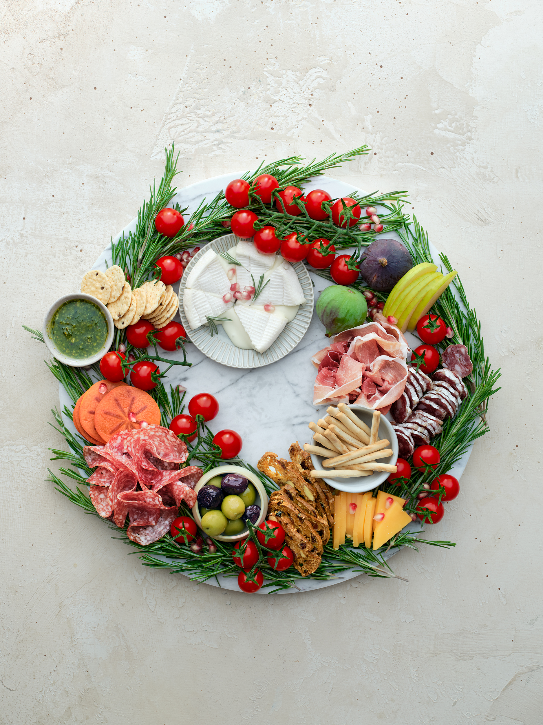 Antipasti krans met Looye Honingtomaten