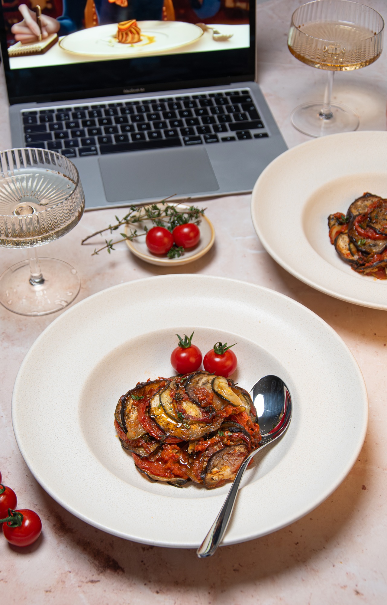 Confit Byaldi aus Ratatouille mit Looye Joyn Tomaten