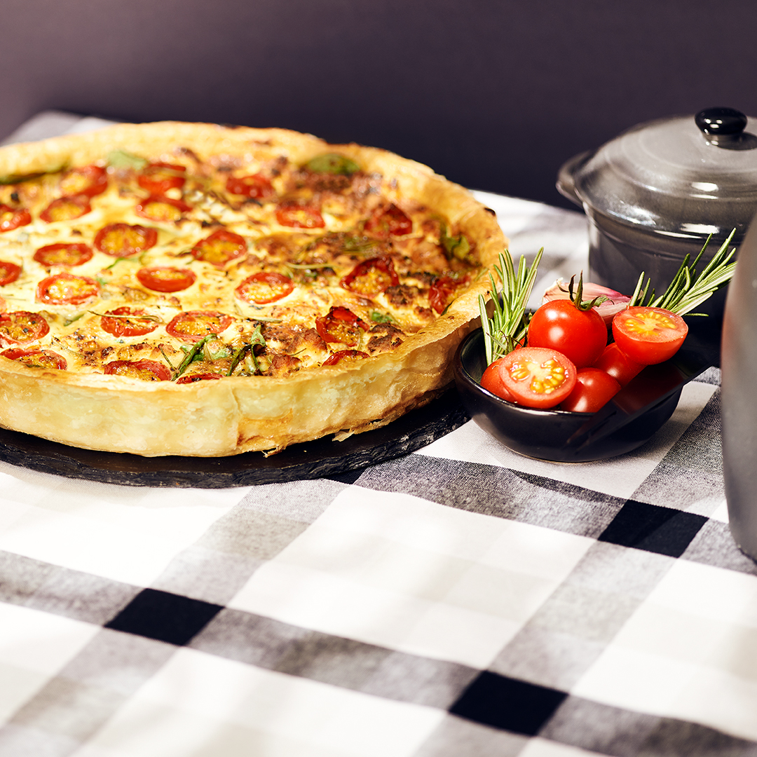 Looye Honigtomaten-Quiche mit Ziegenkäse