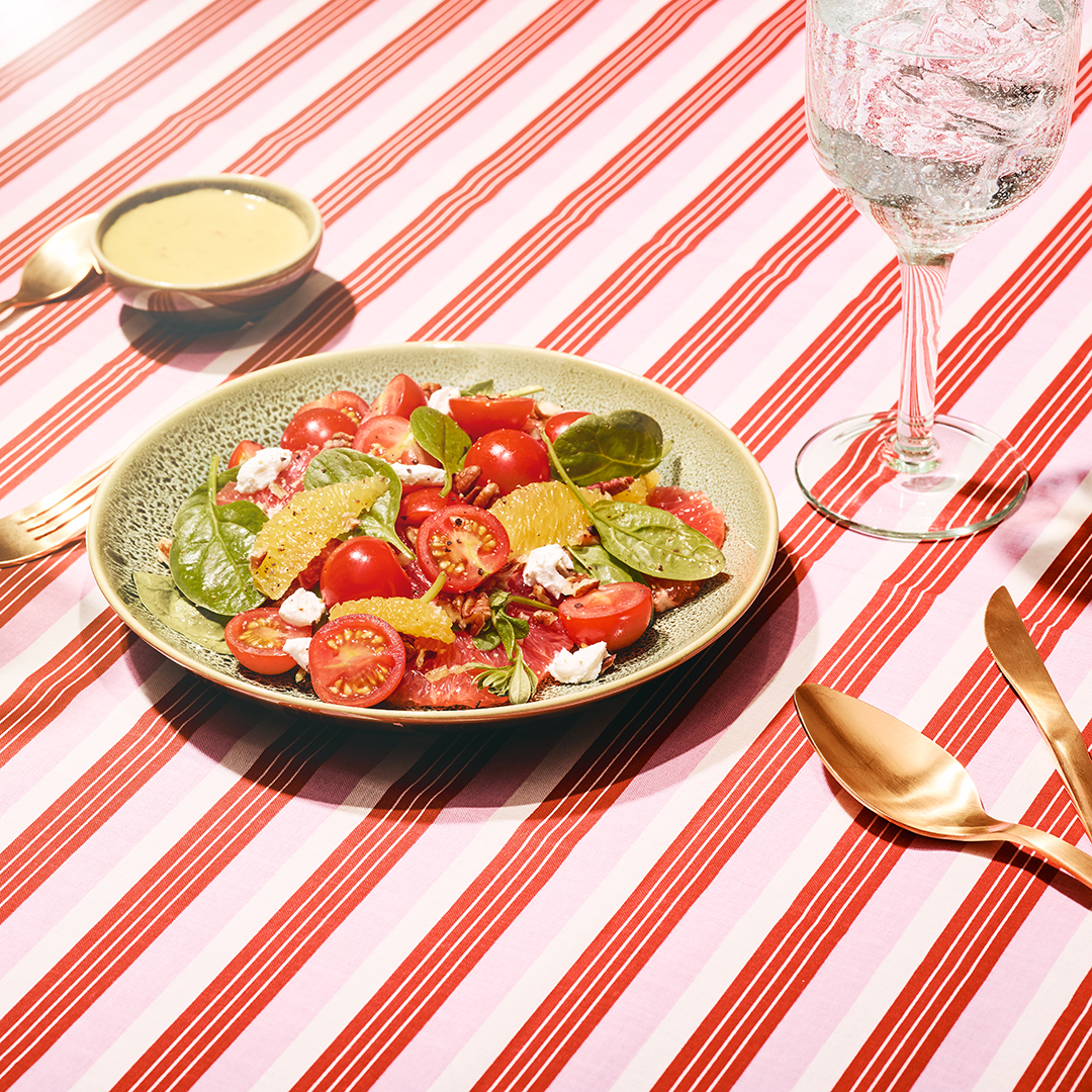 Looye Honigtomaten-Zitrus-Salat mit Zitrusvinaigrette