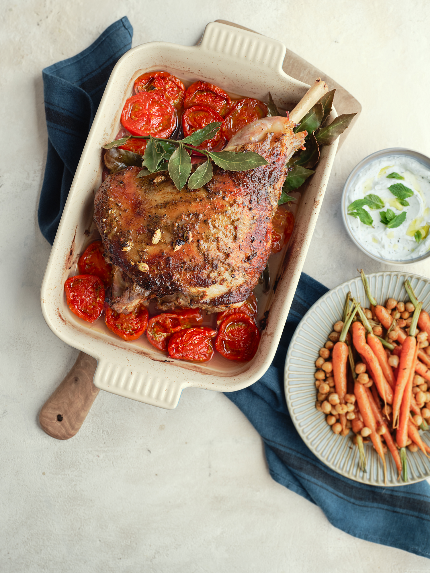 Masala-Lammkeule mit Looye Joyn Tomaten