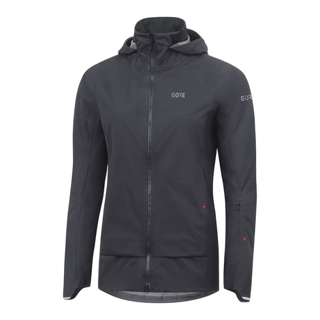GORE Gore Tex Active Trail Hooded Jacket dame, svart Löplabbet Gore Gore Tex Active Hooded Jacket, herre Löplabbet