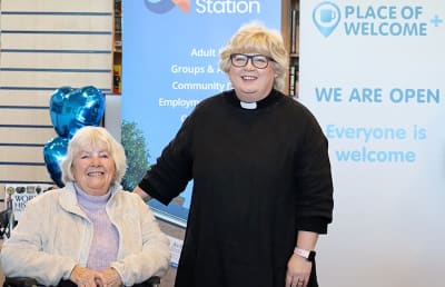 Two ladies at an event