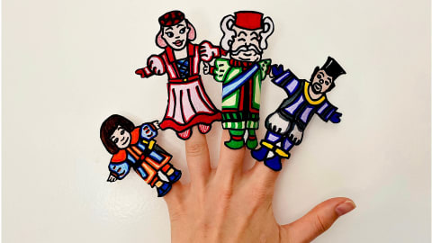 artist finger puppets
