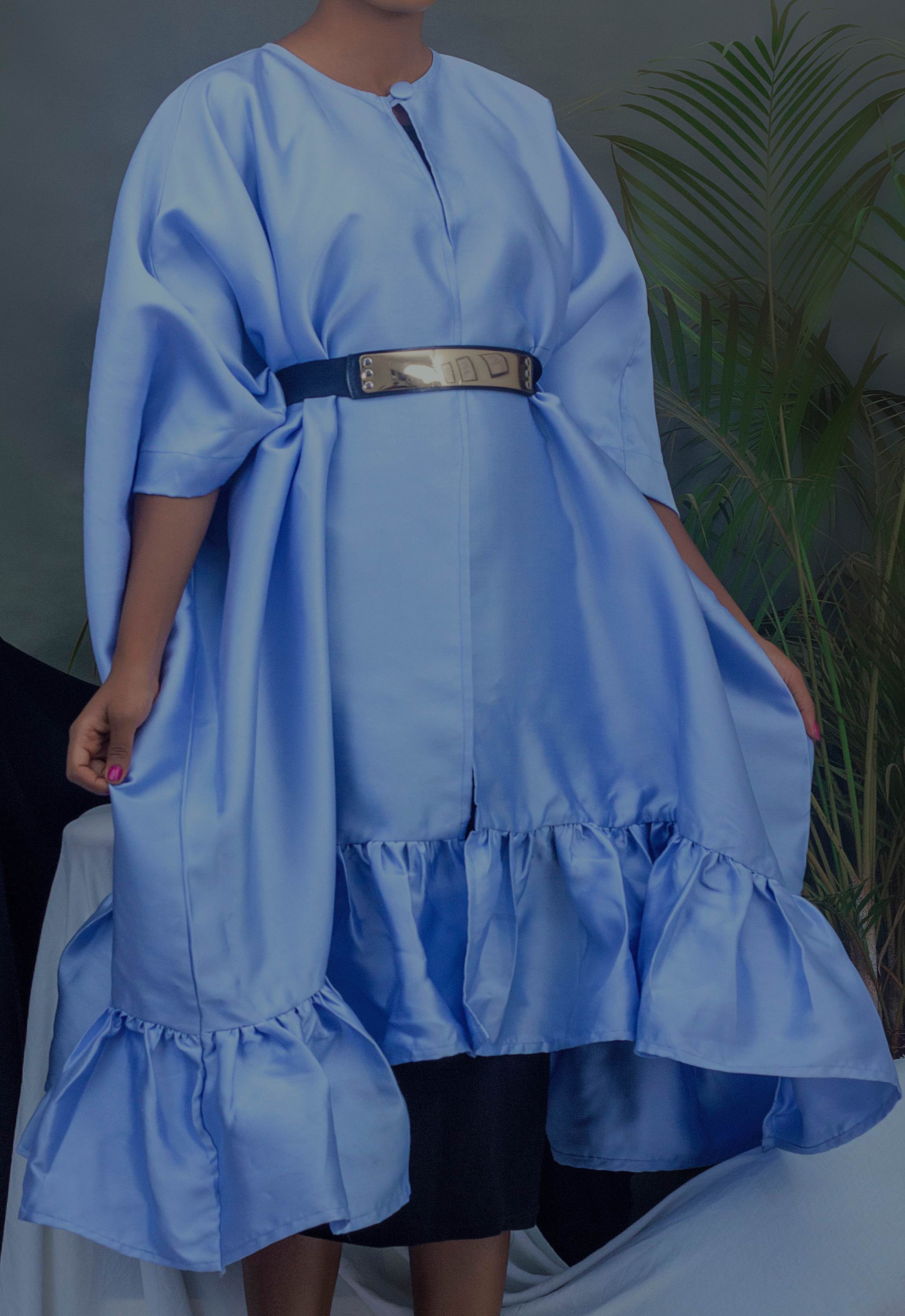 Ruby Ruffle Hem Kimono