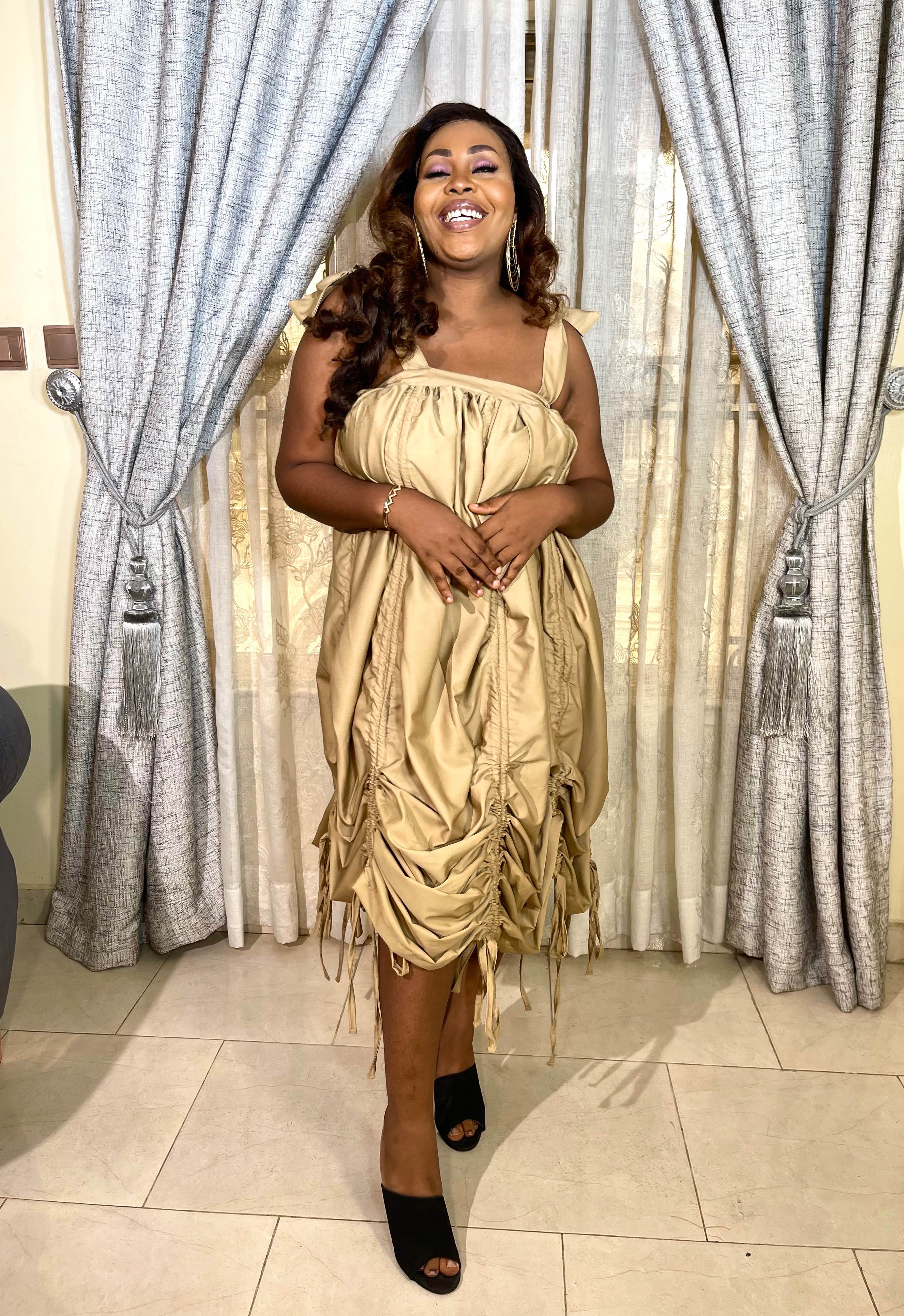 Azure Women's Ruched Sleeveless Dress