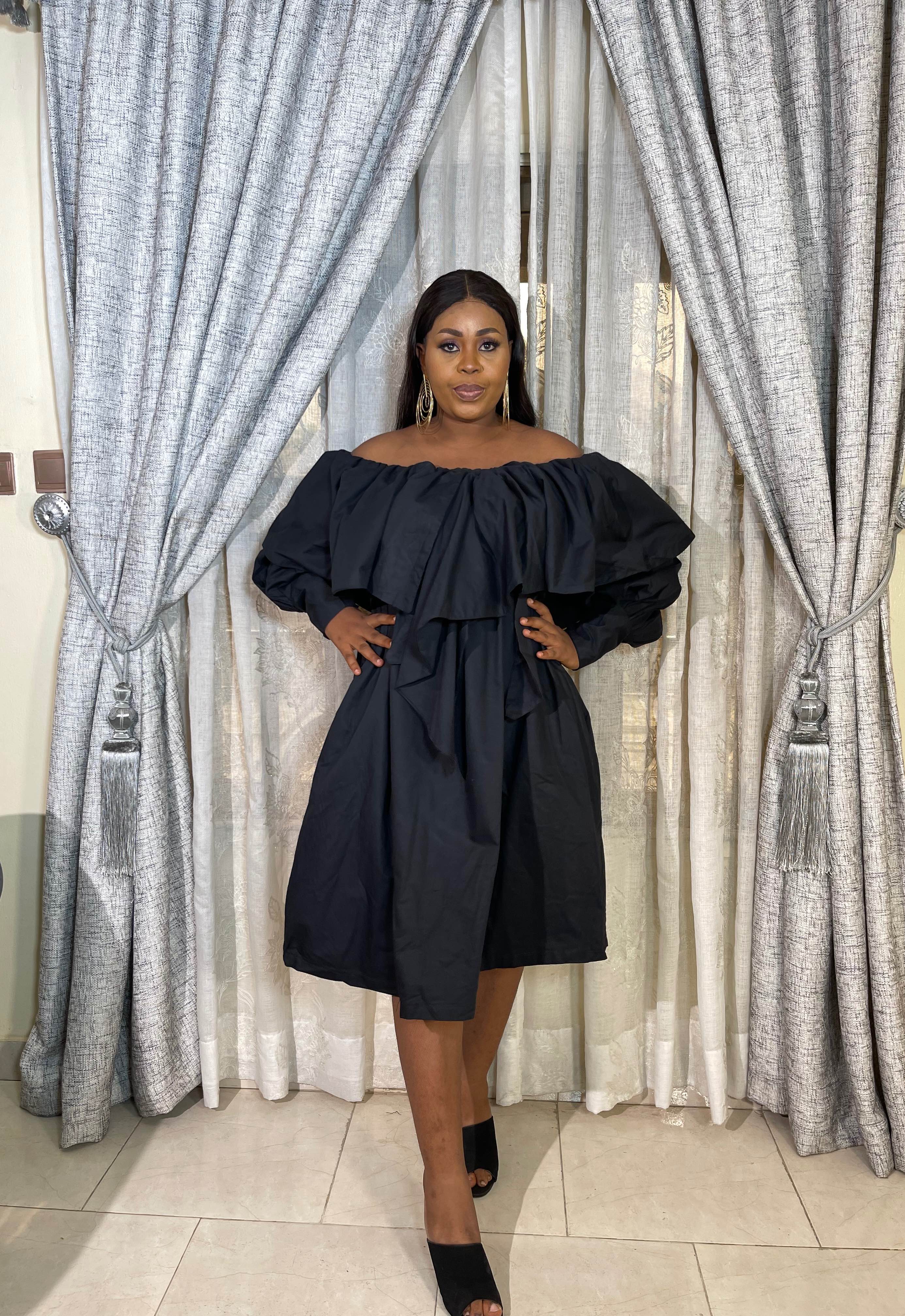 Alegria Off-Shoulder Long Sleeve Dress