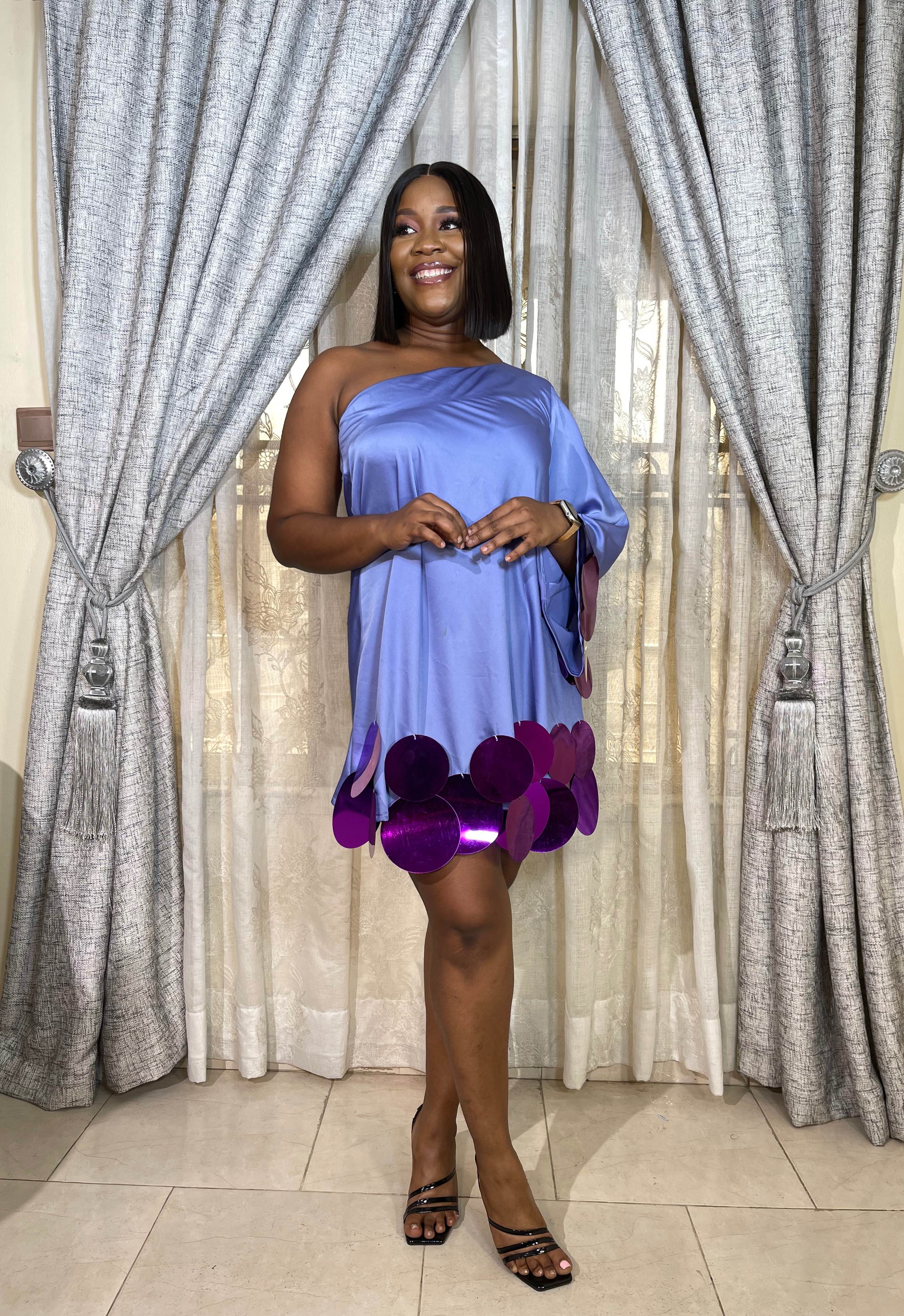 Hadiza Lumiere Monostrap Short Dress