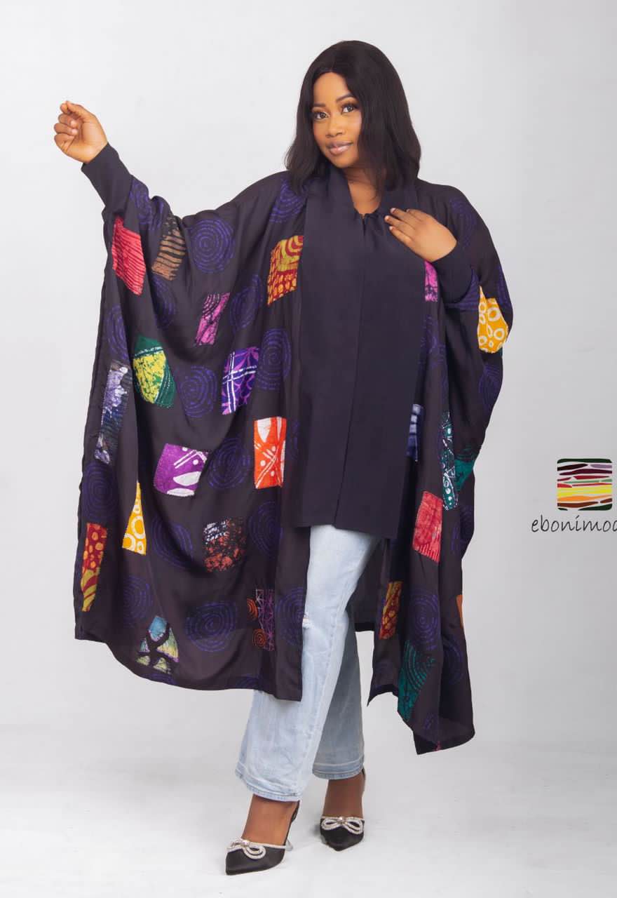 Kiki Women's Hand Dye Damask Kimono