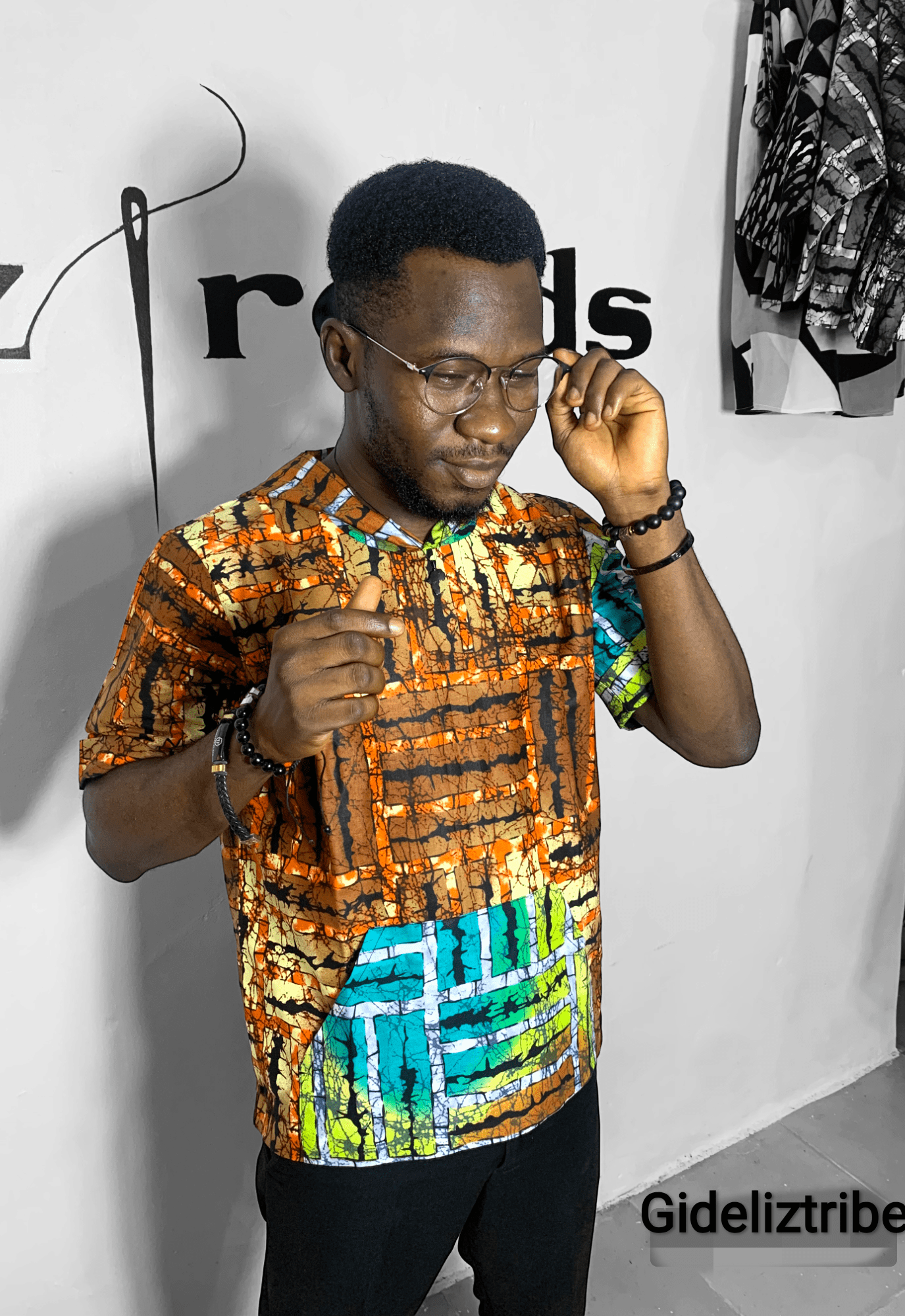 Cibe Men’s Ankara Hooded Buba Top