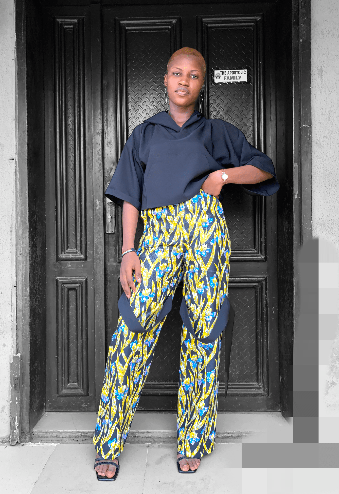 Zuri Ankara Pants And Crepe Cibe Top Set