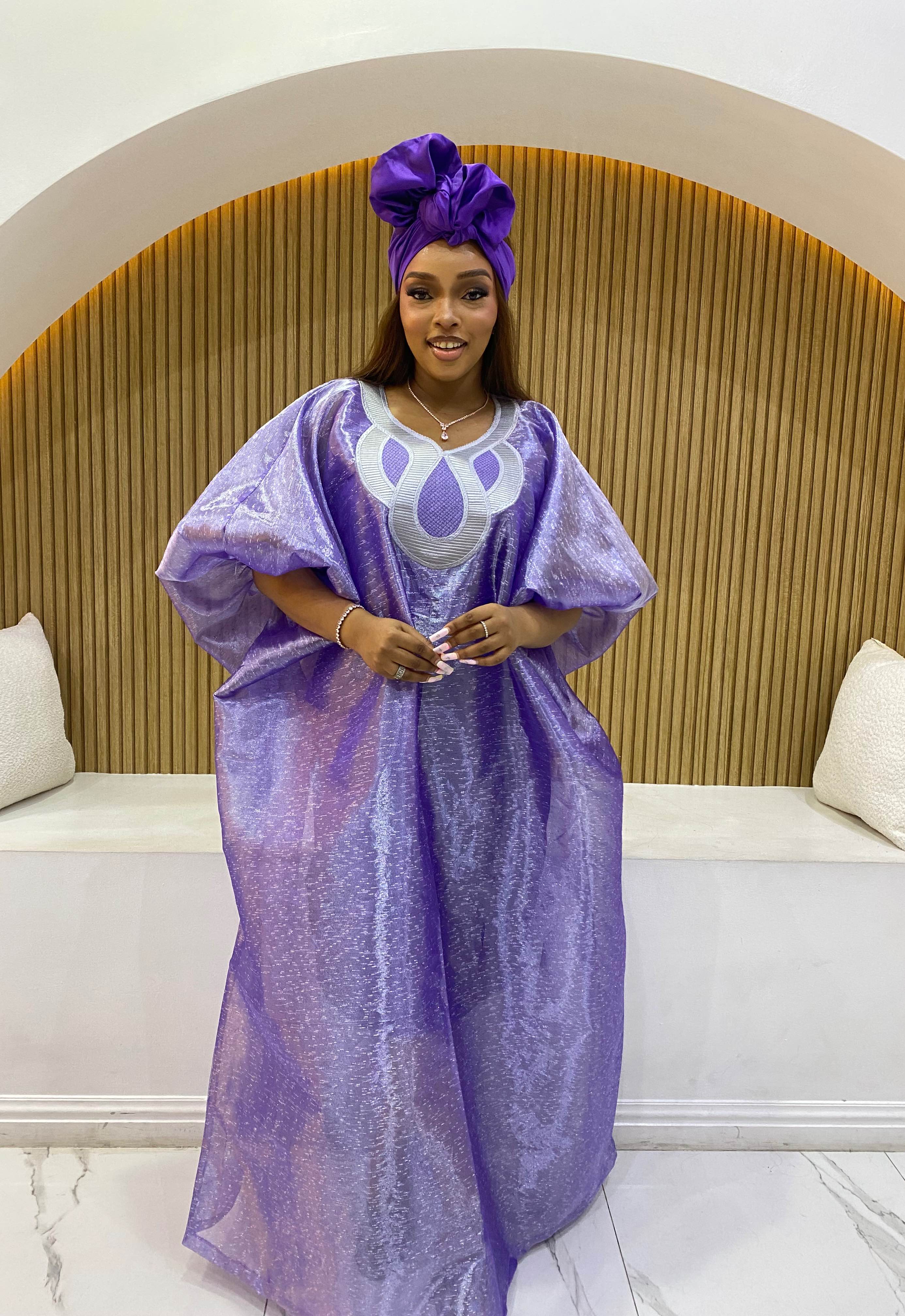 Bintu Embroidered Boubou With Satin Inner