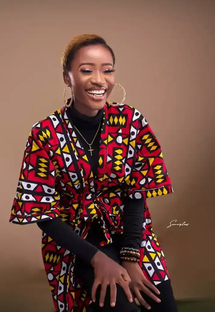 Gbemi Tribal Print Ankara Kimono