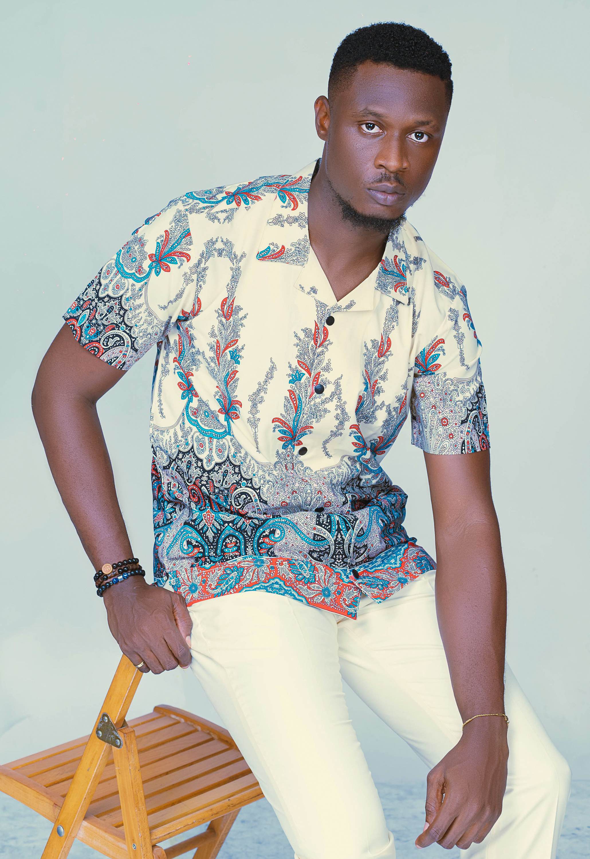 Men's Bold Abstract Print Shirt