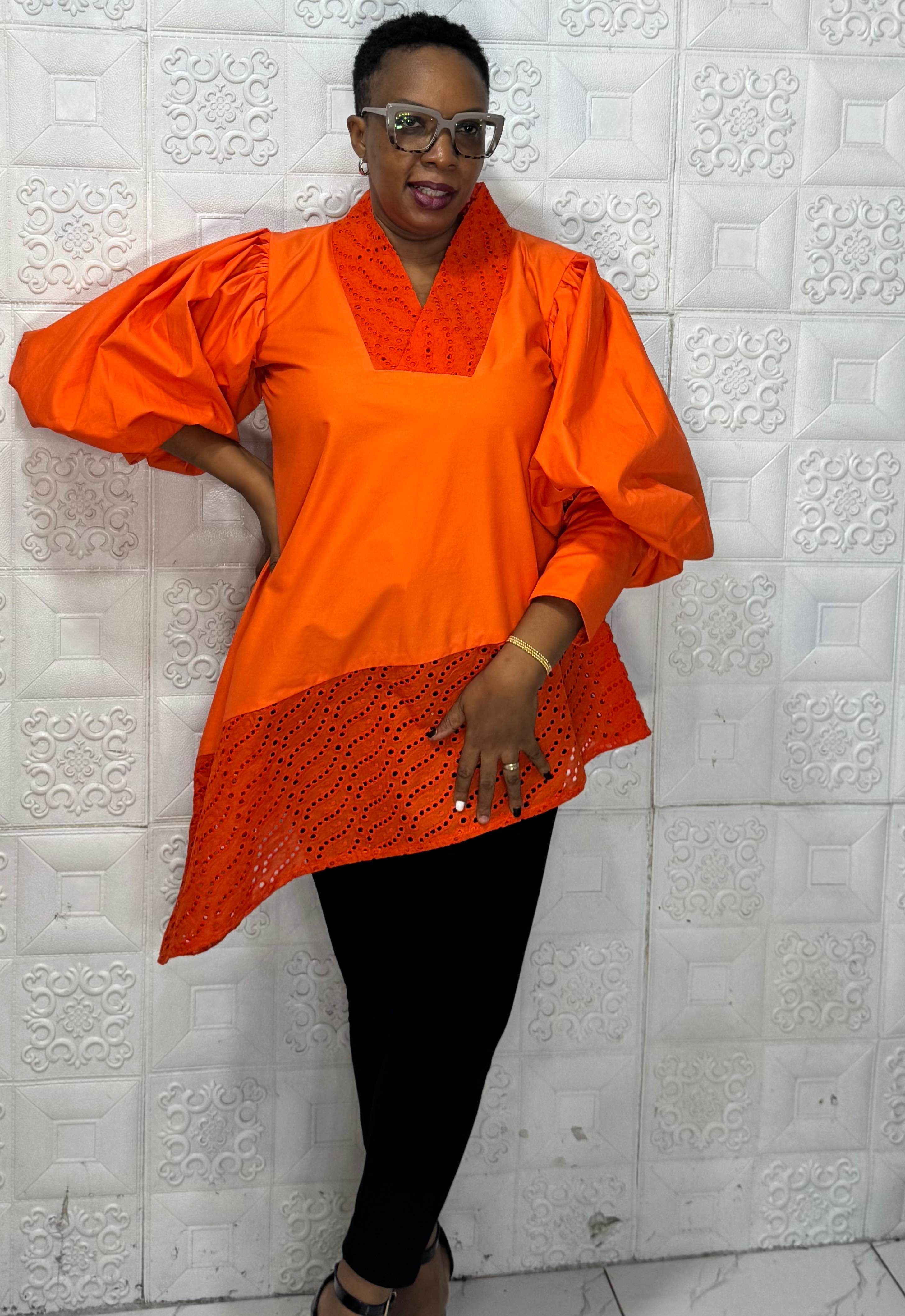 Zira Cotton And Dry Lace Symmetrical Top