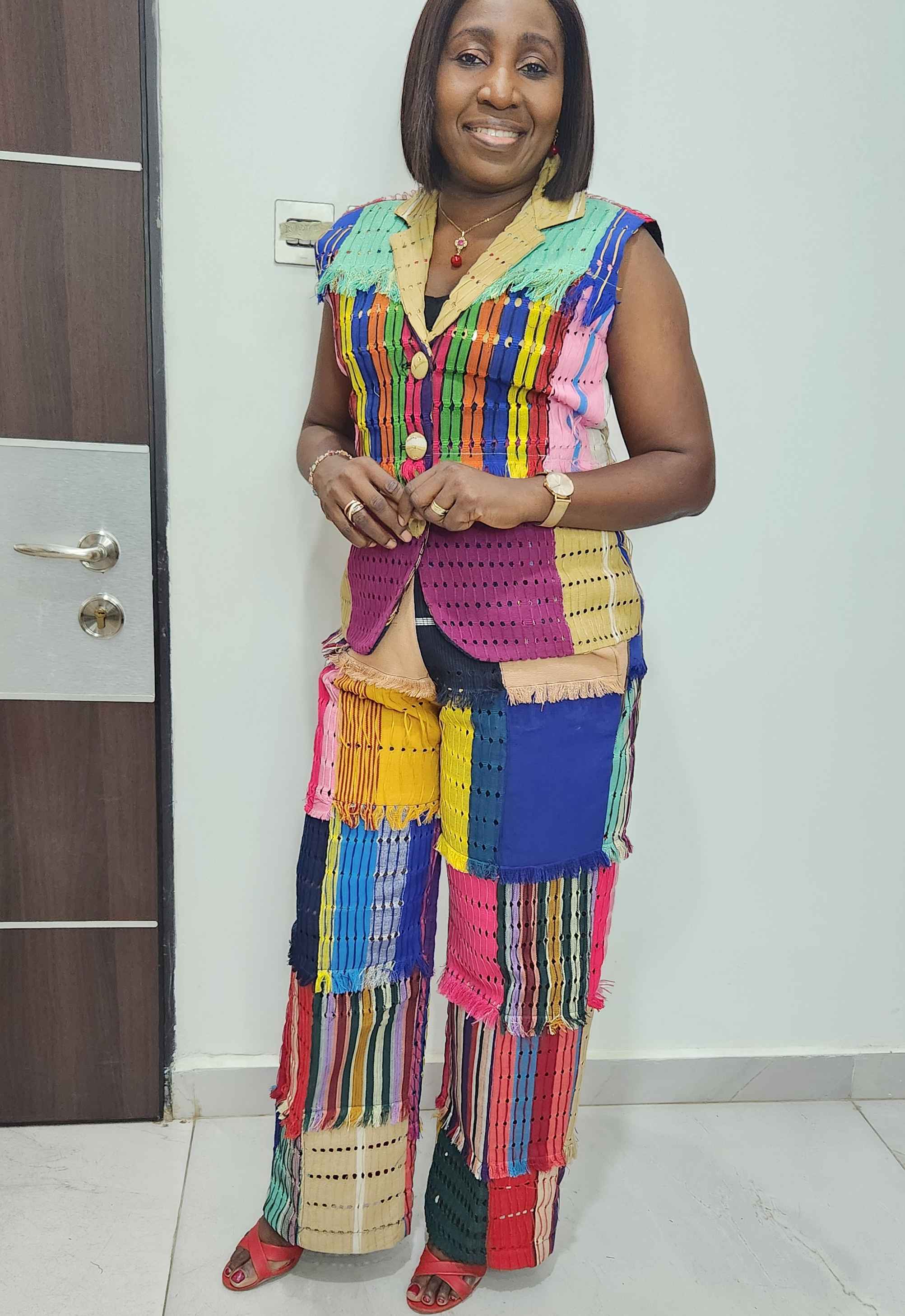 Aso Oke Pallazo Set with Jawu Mix