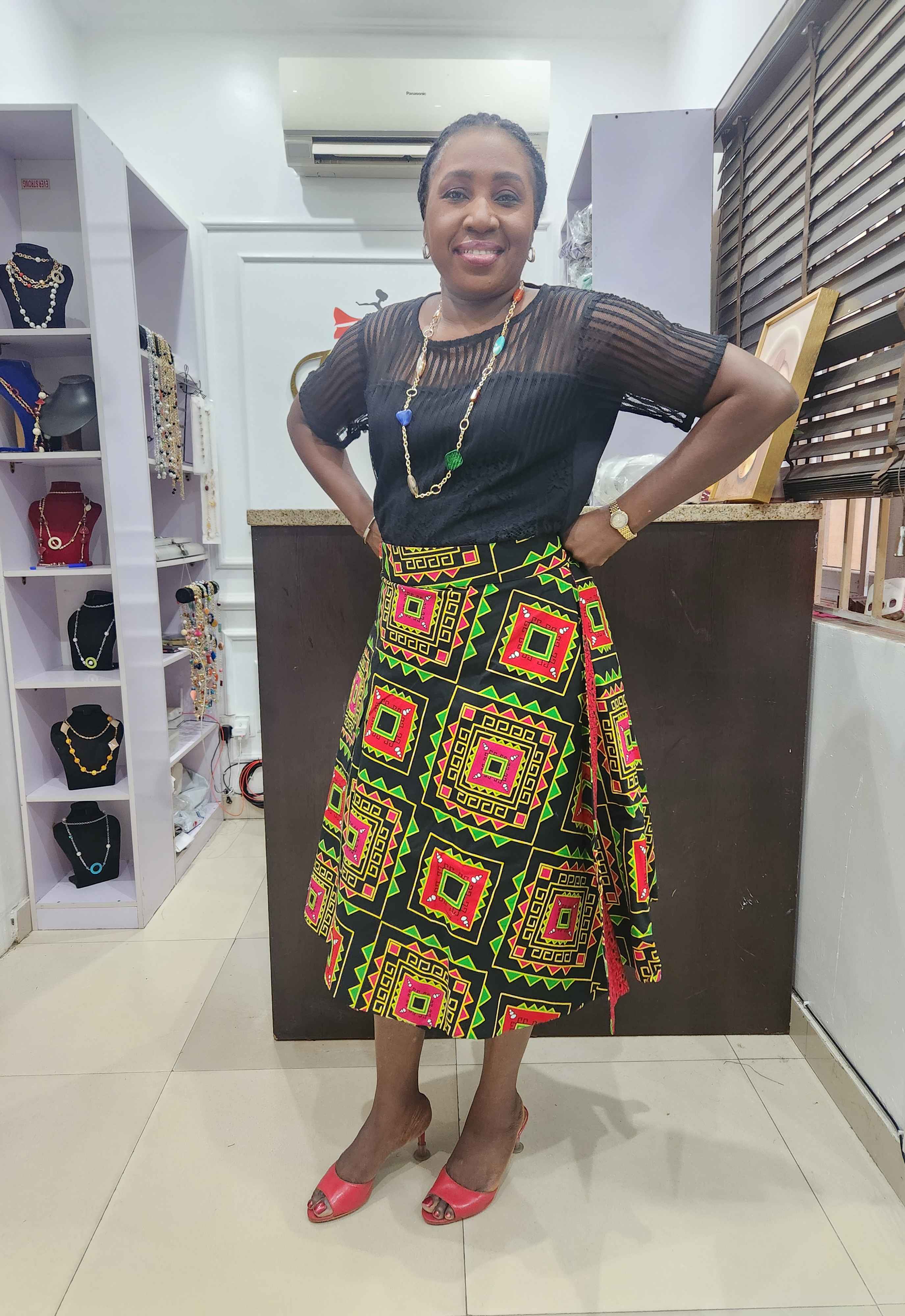 Kiki Reversible Ankara Skirt – Two Bold Looks In One