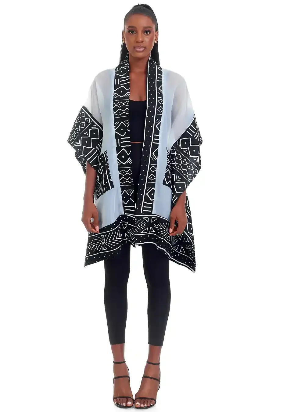 Timbuktu Sheer Ankara Kimono – Lightweight Organdy With Vibrant Prints