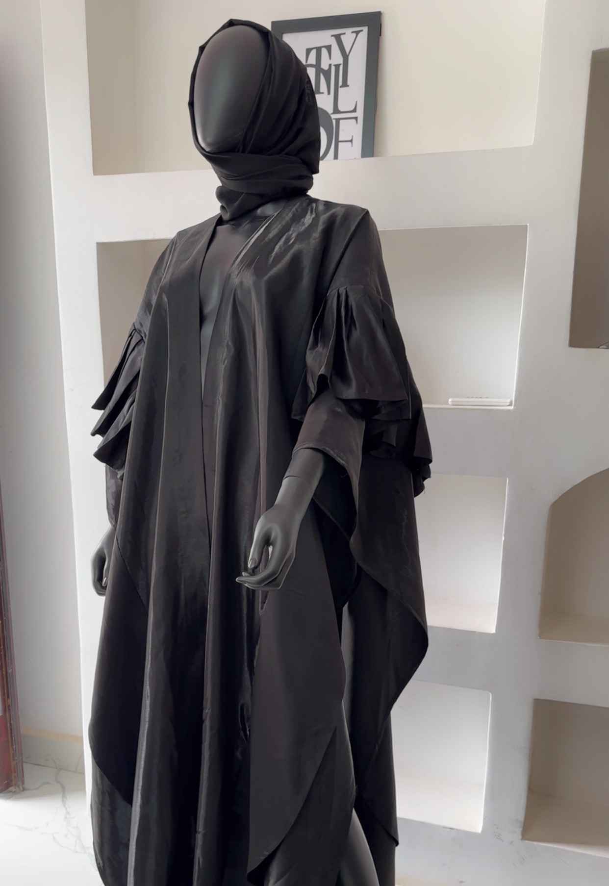 Noir Luxe Silk Kimono