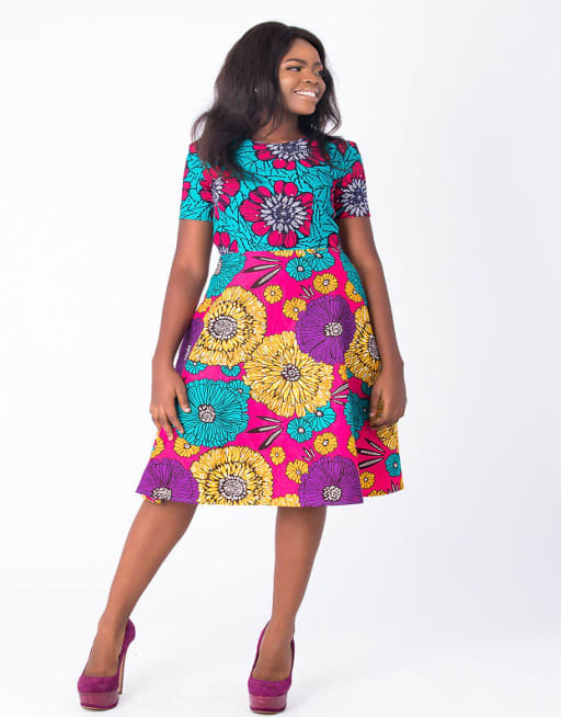 Nini Stoned Embellished Short Sleeve Dress