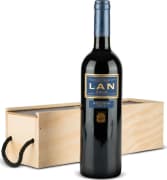 Estuche Madera Vinos Nº687 - Botella Vino Tinto LAN Reserva D.O. Rioja 75 cl