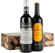 Estuche Vinos Navidad Nº80 - Botella Vino Tinto Altos de Tamarón y Azabache