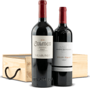 Estuche Madera de Navidad Nº695 - Vinos Culmen Reserva y Abadía Retuerta