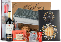 Especialísimo A la Brasa Nº597N - Set para Barbacoa con vino y pinchos