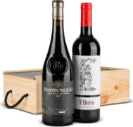 Estuche Madera Vino Tinto Nº92 - Ramón Bilbao Edición Limitada + Vino Yllera 12 meses
