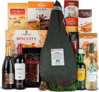Lote Navidad Nº16 - Whisky Cutty Sark 50cl + Paleta Jamón Gran Reserva 4Kg y conservas