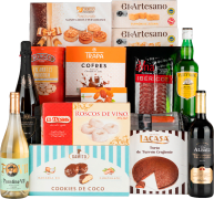 Lote de Navidad Whisky Nº7 - Whisky Cutty Sark y 3 Bot. Vinos + Sobrasada y Salchichón